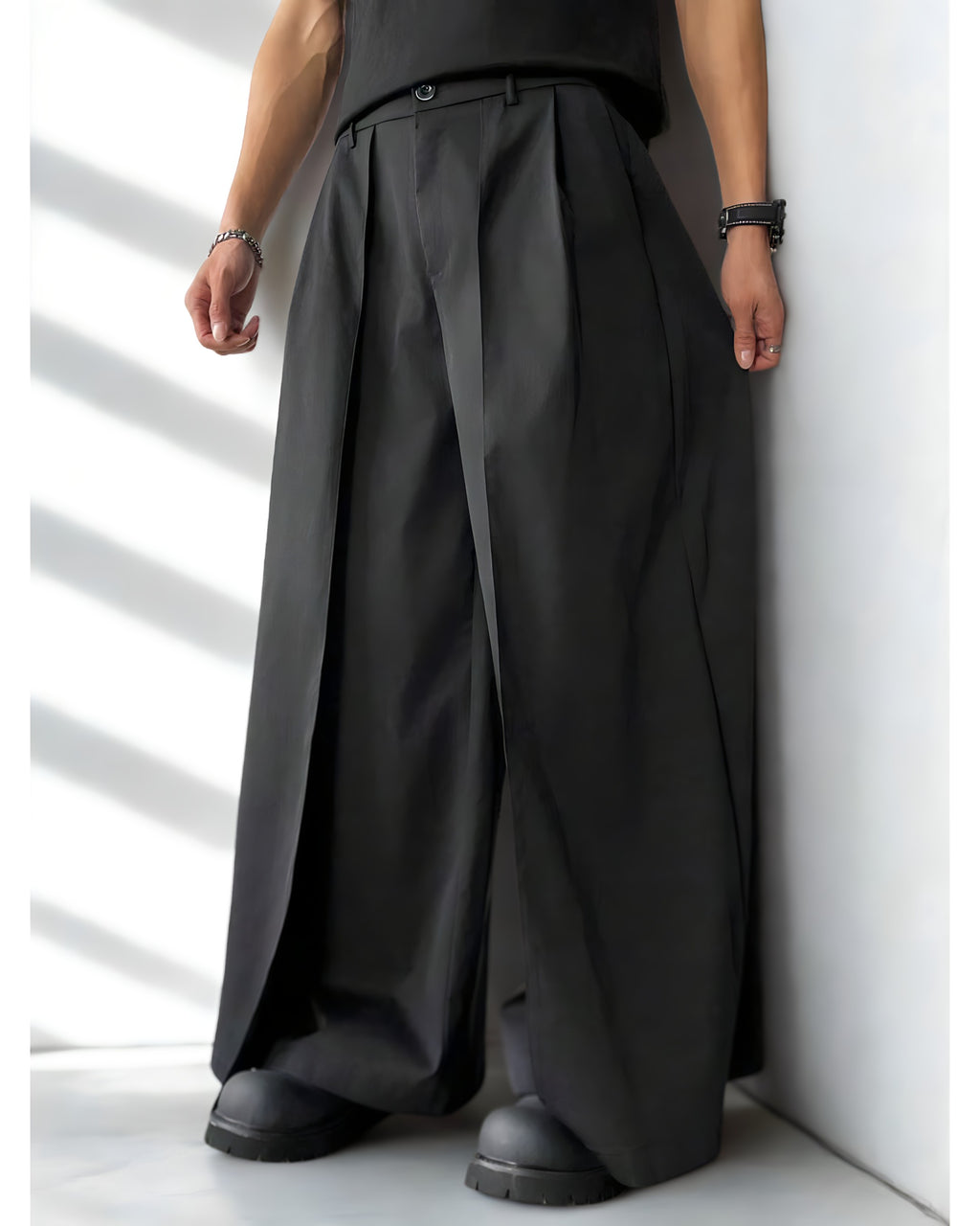 Pantalon Large - Élégance Urbaine - Noir Vibe Co. 