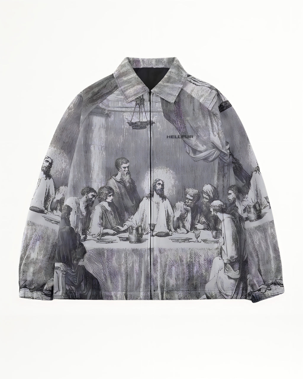 Veste Homme Imprimée à Col Classique – Esprit Urbain et Avant-Garde - Noir Vibe Co. 