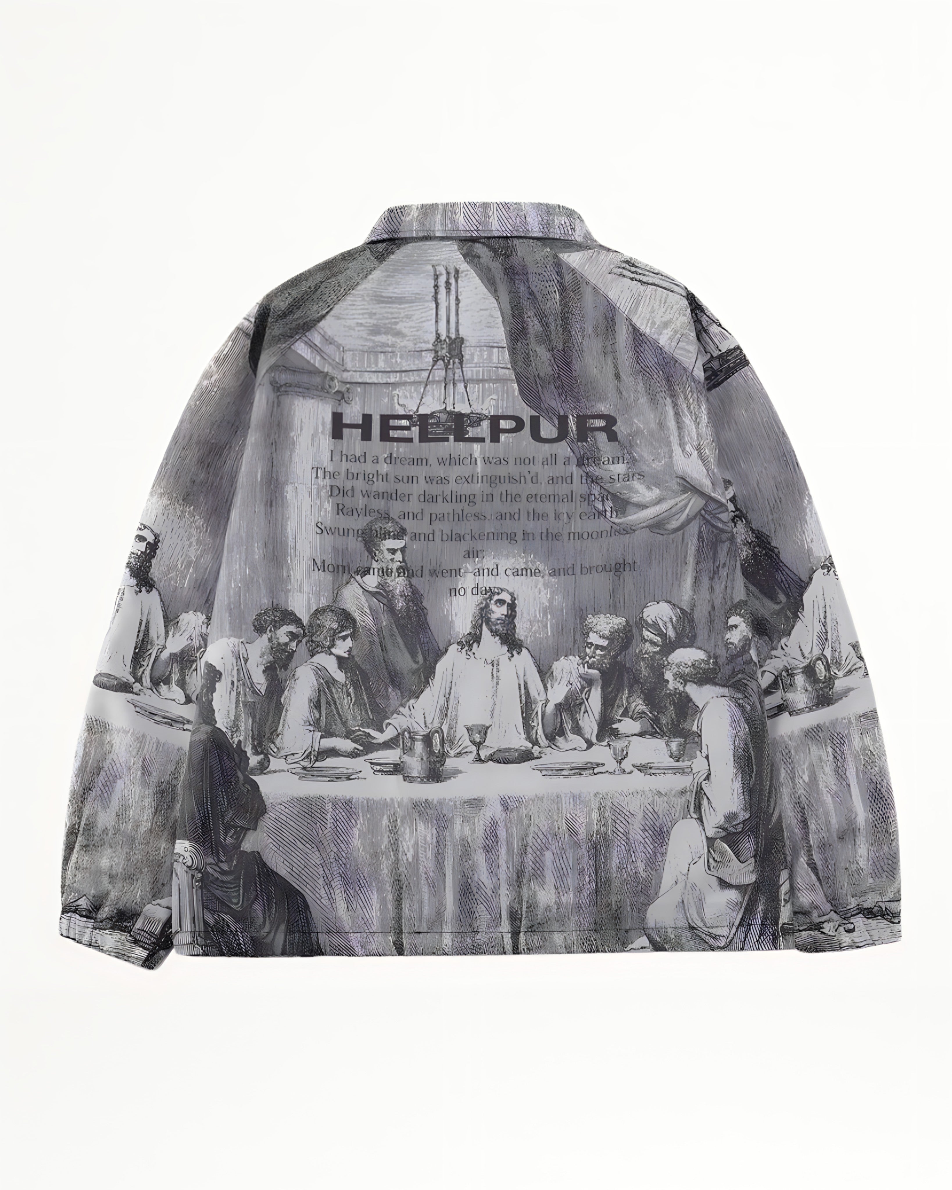 Veste Homme Imprimée à Col Classique – Esprit Urbain et Avant-Garde - Noir Vibe Co. 