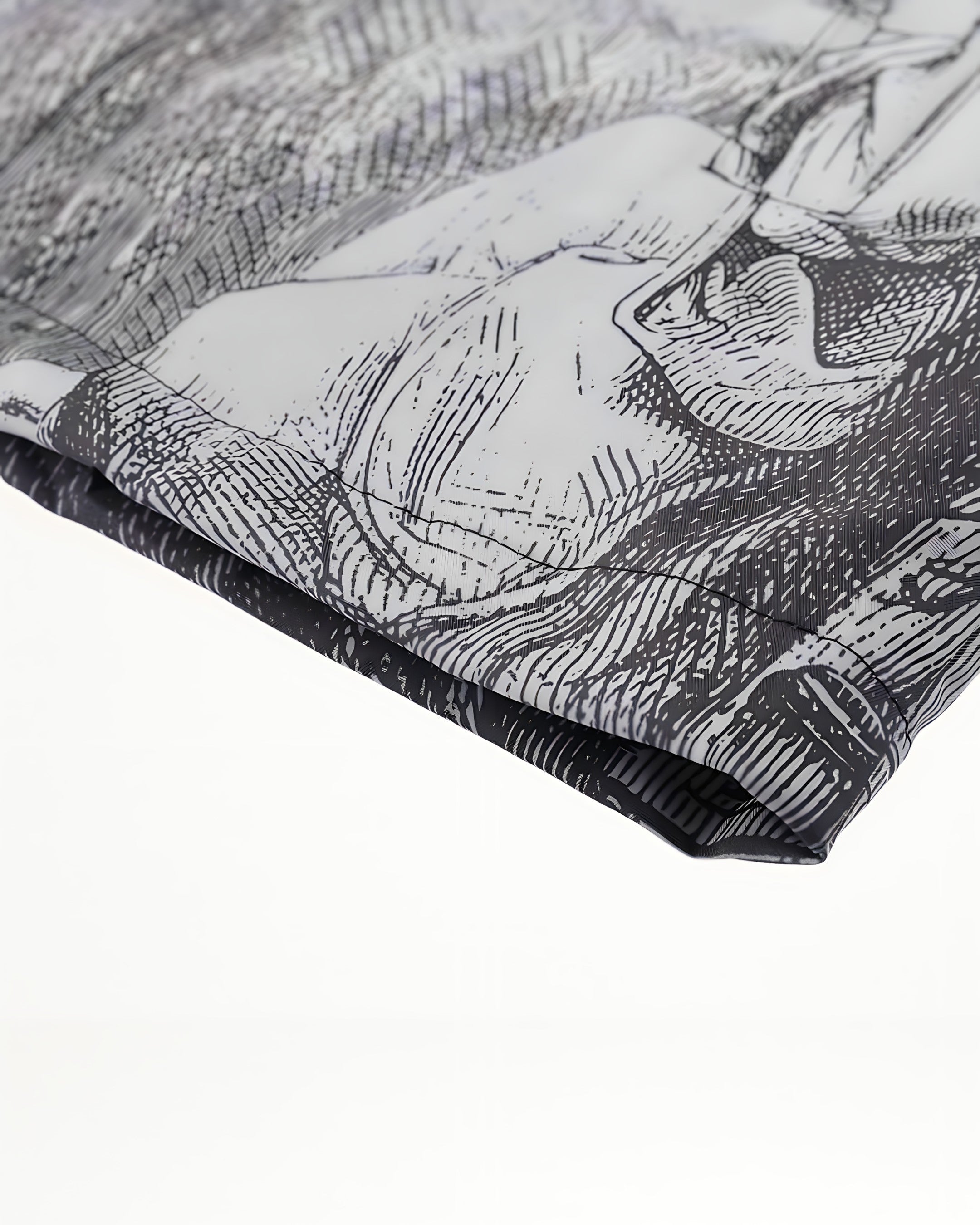 Veste Homme Imprimée à Col Classique – Esprit Urbain et Avant-Garde - Noir Vibe Co. 
